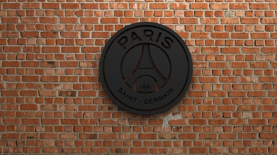 Paris Saint-Germain FC Logo 3D Print 408447