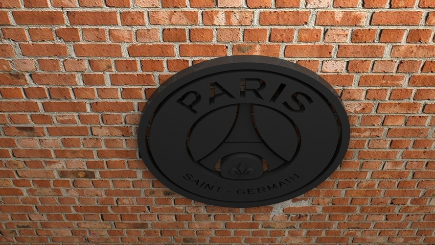 Paris Saint-Germain FC Logo 3D Print 408449