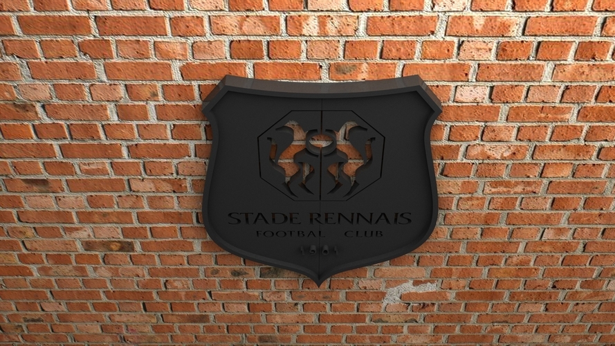 Stade Rennais FC Logo 3D Print 408466