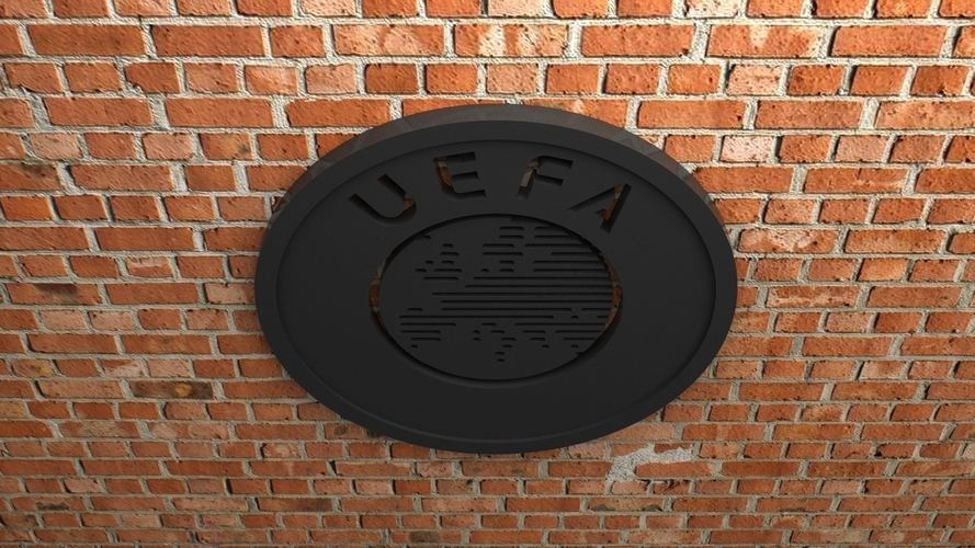 UEFA Logo 3D Print 408486