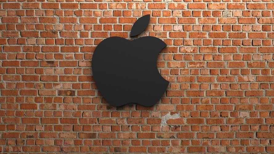 apple logo high