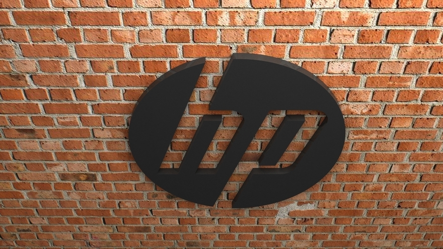 HP Logo 3D Print 408522