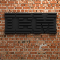 Small IBM Logo 3D Printing 408532