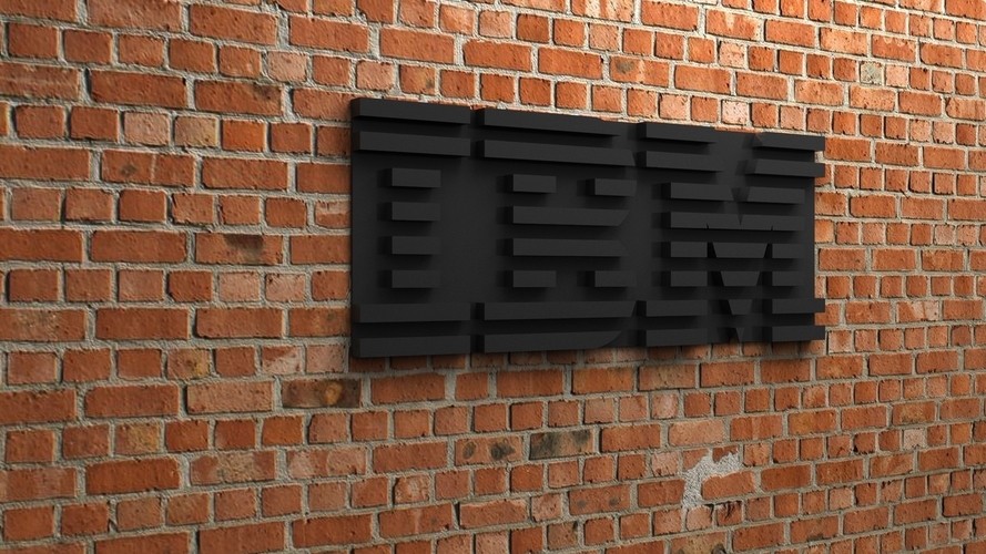 IBM Logo 3D Print 408533