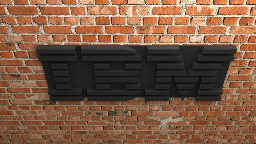 IBM Logo 3D Print 408534