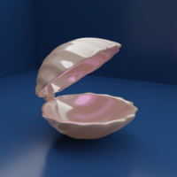 Small PEARL SHELL ring box for valentine gift 3D print model 3D Printing 408558