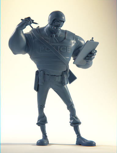 The Ticketeer Figurine 3D Print 4086