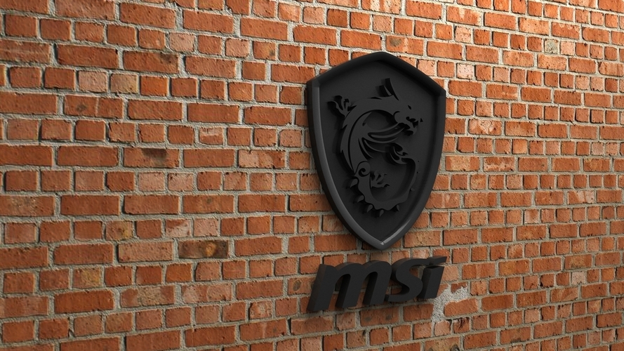 MSI Logo 3D Print 408704
