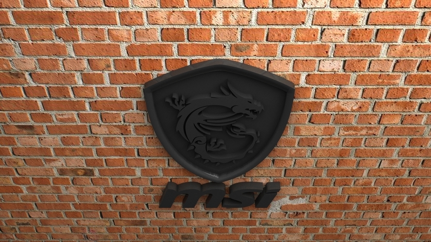 MSI Logo 3D Print 408705