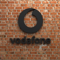 Small Vodafone Logo 3D Printing 408749