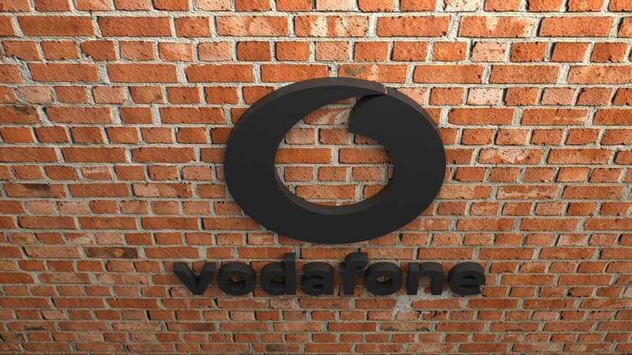 Vodafone Logo 3D Print 408751