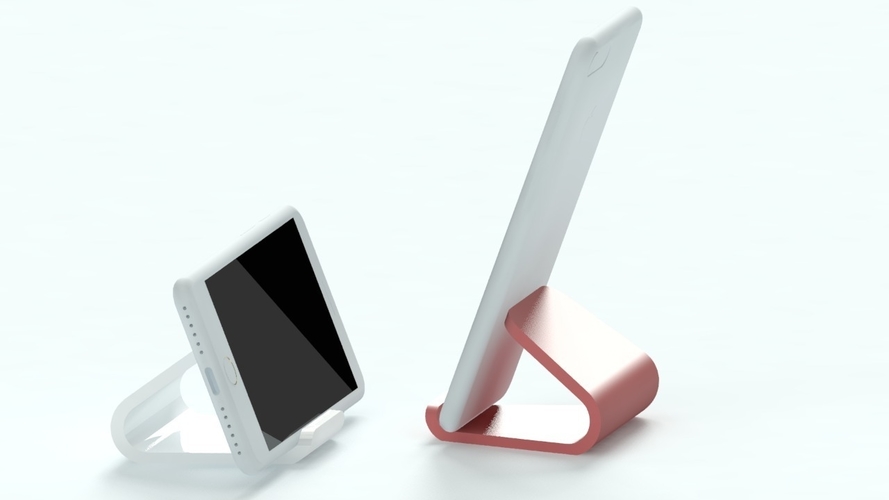 CURVE PHONE AND TABLET  STAND 3D Print 408861