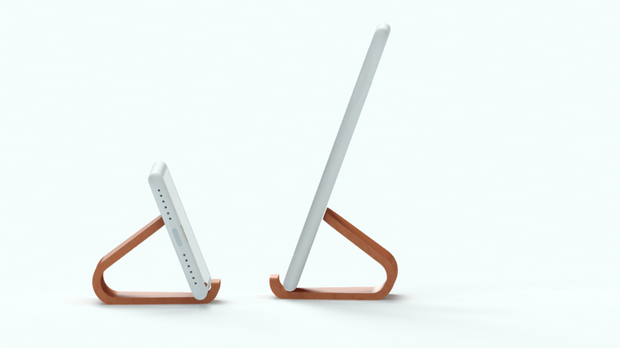 CURVE PHONE AND TABLET  STAND 3D Print 408865