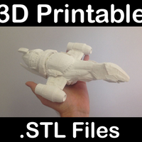 Small Firefly Serenity spaceship 3D Printing 408942