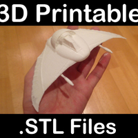 Small Stargate SG1 Goauld Deathglider 3D Printing 409007