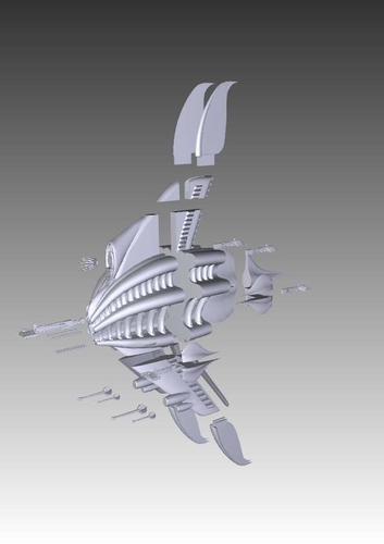 Babylon 5 Minbari Sharlin warship 3D Print 409027