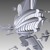 Babylon 5 Minbari Sharlin warship - Thumbnail 15