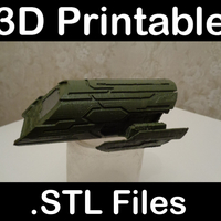 Small Stargate Atlantis Puddle Jumper 3D Printing 409037