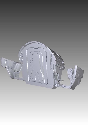 Stargate Atlantis Puddle Jumper 3D Printed Model Kit or Assembled 6.7" 