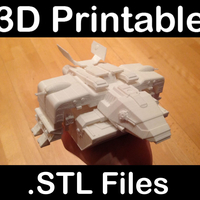 Small Starship Troopers Dropship 3D Printing 409121