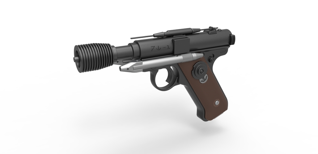 Heavy Blaster pistol DT-12 from Star Wars A New Hope 1977