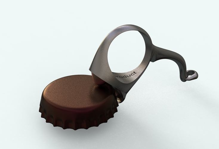 bottle cap opener- Ring 3D Print 409438