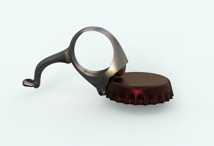 bottle cap opener- Ring 3D Print 409442