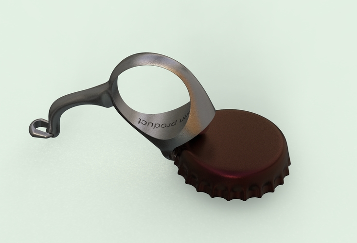 bottle cap opener- Ring 3D Print 409444