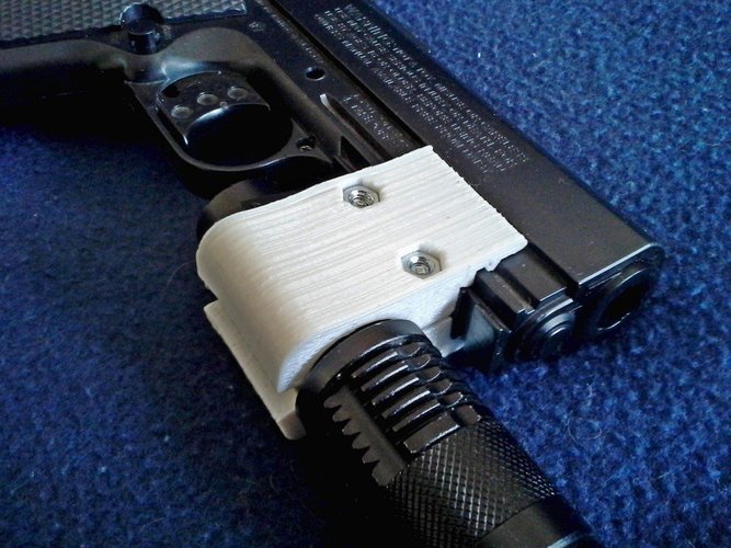 Pistol Tactical Accessories Clamp 3D Print 40949