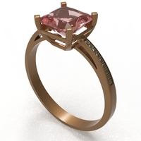 rose gold with gems - Thumbnail 1