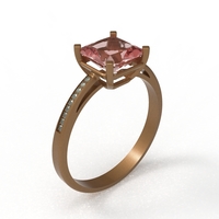rose gold with gems - Thumbnail 2