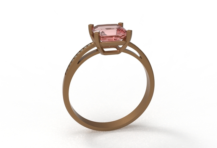 rose gold with gems 3D Print 409630