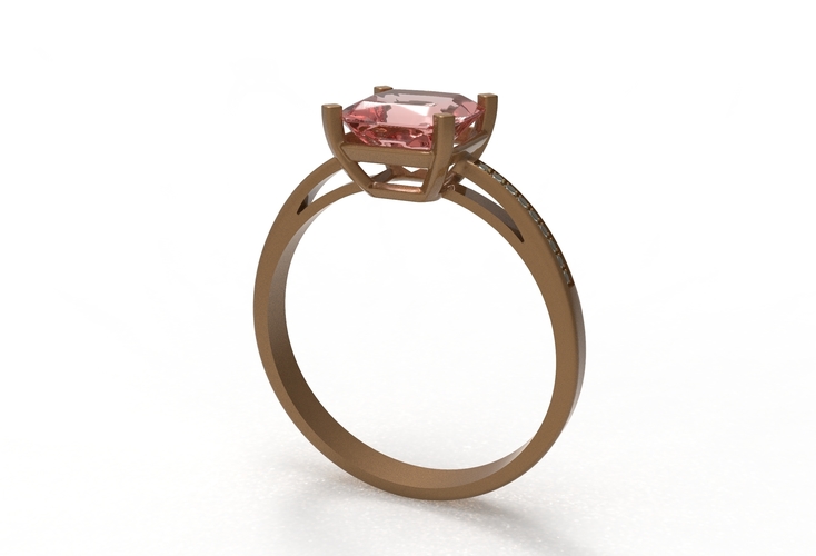 rose gold with gems 3D Print 409631