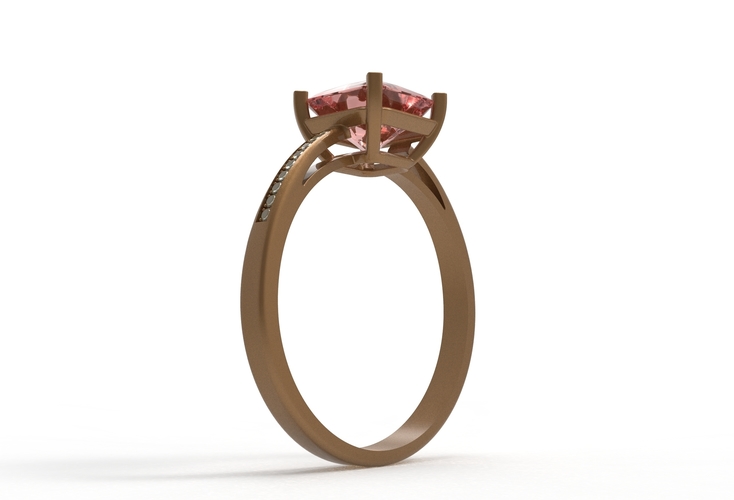 rose gold with gems 3D Print 409633