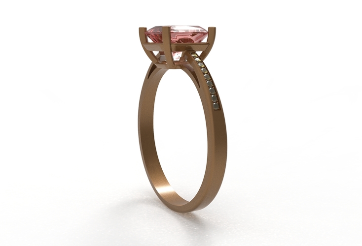 rose gold with gems 3D Print 409642