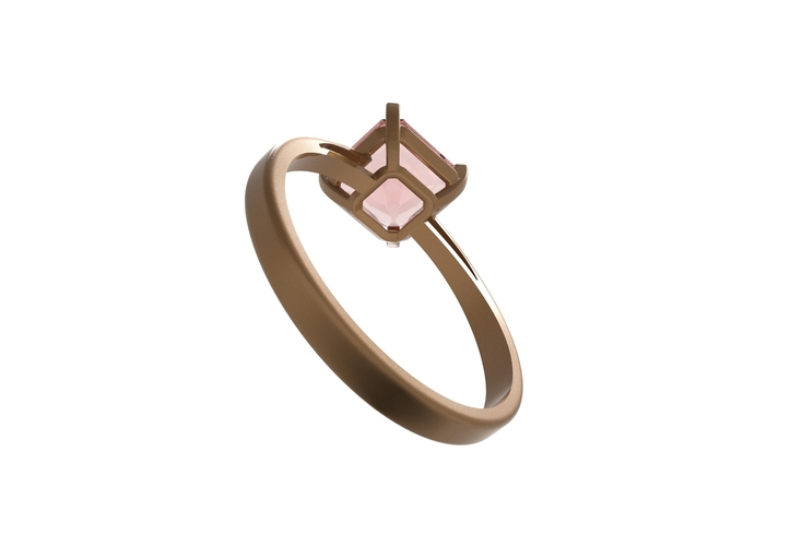 rose gold with gems 3D Print 409646