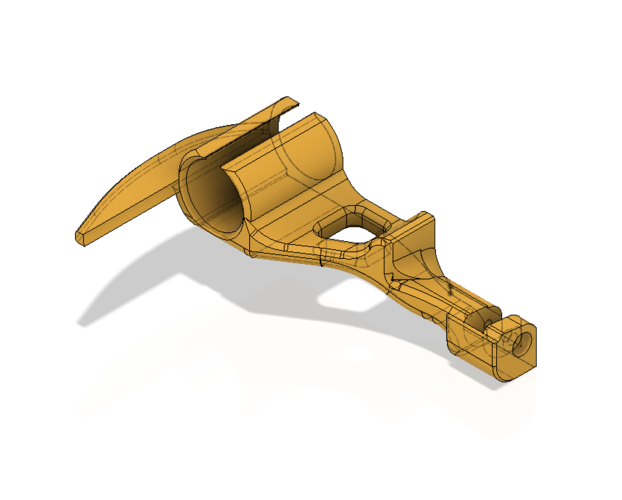 Action Camera Mount for Pathos Spearguns (Round Carbon Barrel) 3D Print 409705