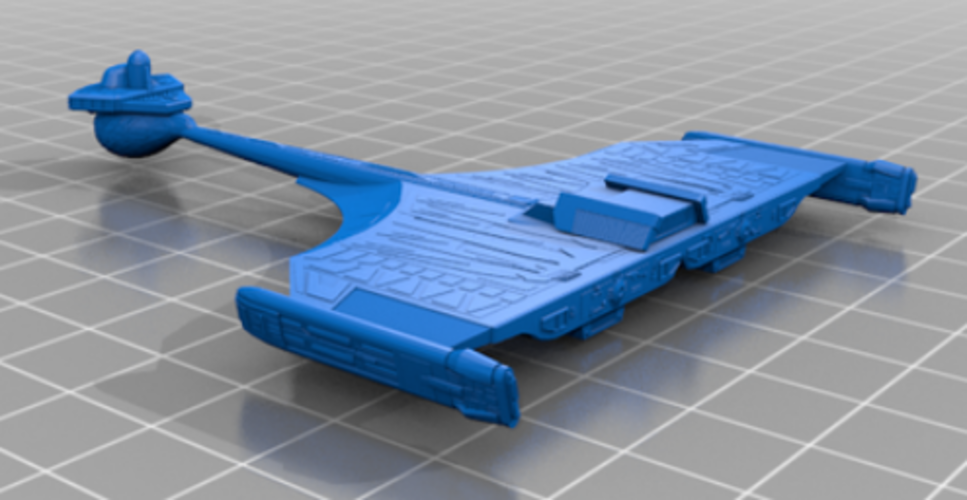klingon D11 2 wing variant 3D Print 409710