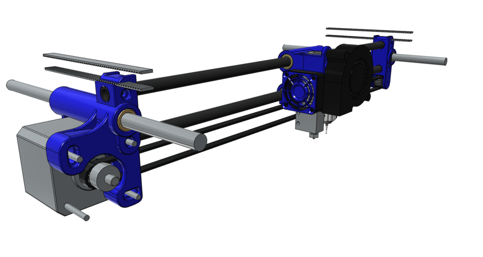 Da Vinci X and Y Carriages Version 3 3D Print 409764