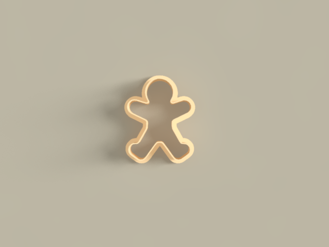 CLAY CUTTER COOKIES CHRISTMAS GINGERBREAD 3D Print 409768