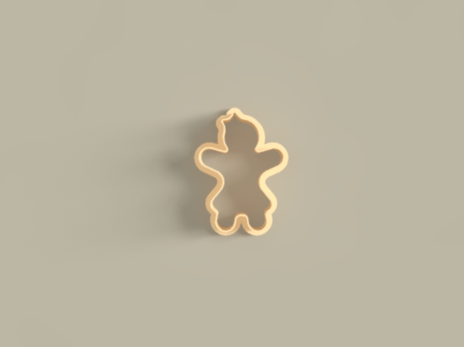 CLAY CUTTER COOKIES CHRISTMAS GINGERBREAD 3D Print 409769