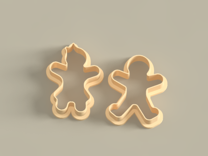 CLAY CUTTER COOKIES CHRISTMAS GINGERBREAD 3D Print 409770