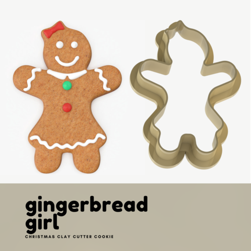 CLAY CUTTER COOKIES CHRISTMAS GINGERBREAD 3D Print 409773