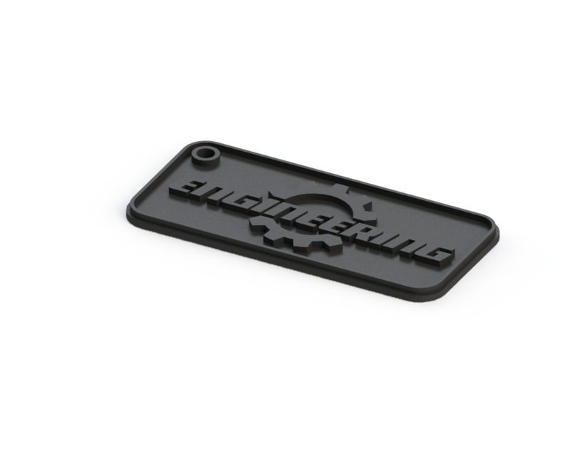 KEYCHAIN ENGINEERING - Pinshape