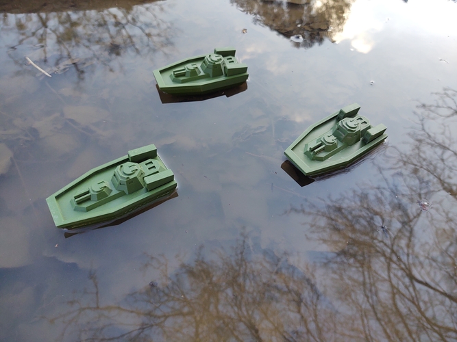 Gunboat Mk.II (Narwhal) (New Version) 3D Print 409799