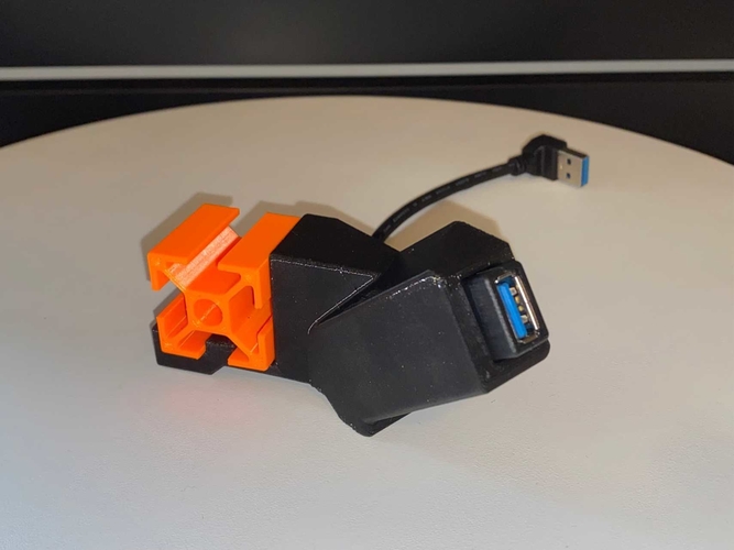 Prusa Mini USB Extension Holder 3D Print 409937