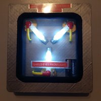 Small Flux Capacitor with LEDs 3D Printing 41005
