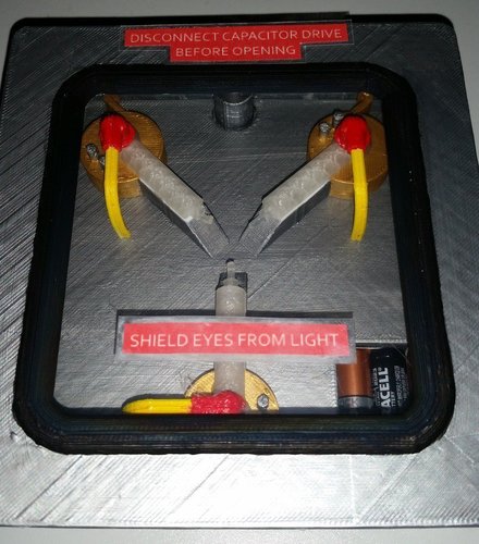 Flux Capacitor with LEDs 3D Print 41006