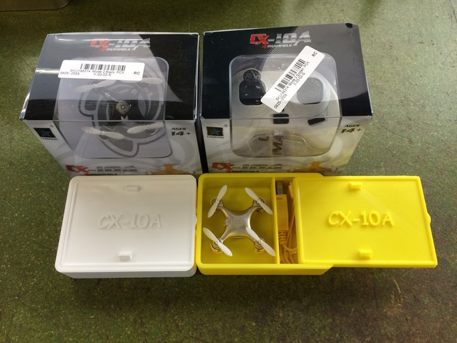 Storage box for Cheerson CX-10A with remote control 3D Print 41019