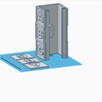 ABC Curtain Holder | STL File - Thumbnail 4